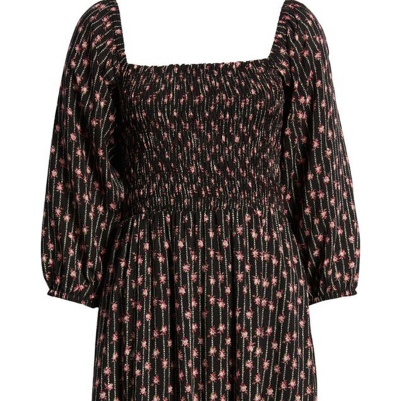 WAYF nevaeh smocked midi dress - Picture 5 of 7